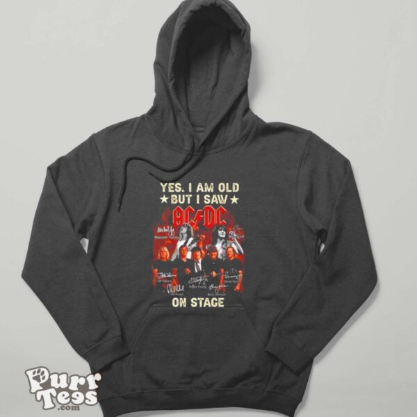 Yes I Am Old But I Saw ACDC On Stage 2024 Signatures Shirt - Hoodie