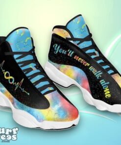 Autism Infinity You Will Never Walk Alone Air Jordan 13 Special Gift Product Photo 1