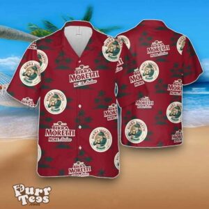 Birra Moretti Beer Coconut Island Pattern Hawaiian Shirt Best Gift Product Photo 1
