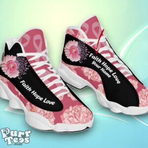 Breast Cancer Faith Hope Love Custom Name Air Jordan 13 Special Gift Product Photo 1