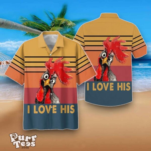 Chicken I Love His Hawaiian Shirt Best Gift Product Photo 1