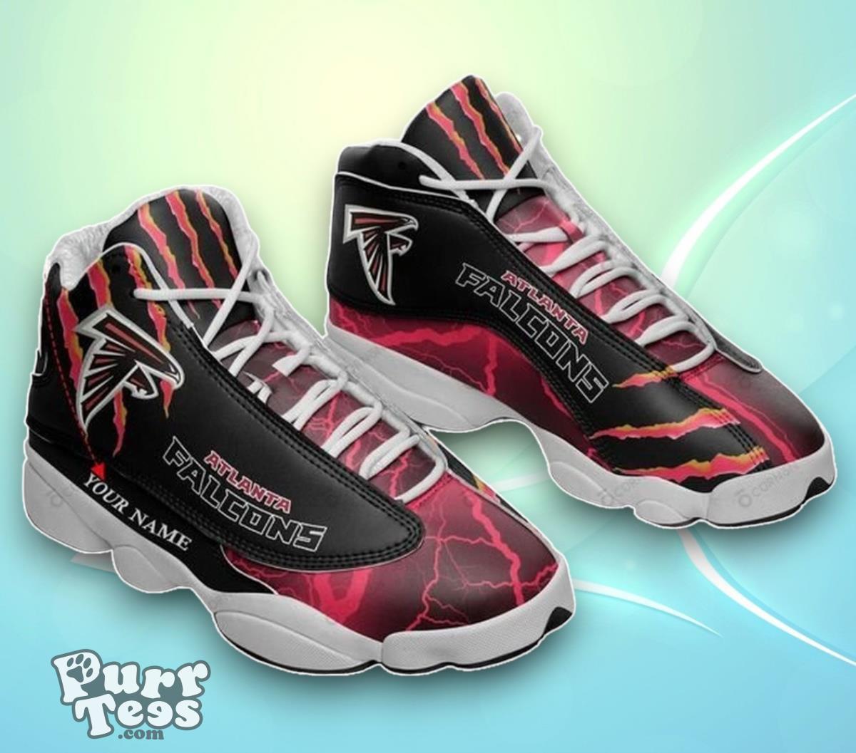 Custom NFL Atlanta Falcons Air Jordan 13 Special Gift Shoes Product Photo 1