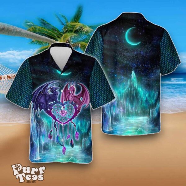 Dragon Couple Hawaiian Shirt Best Gift Product Photo 1