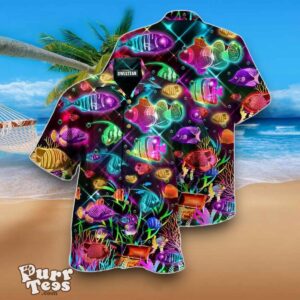 Fish Even Small Fish Are Fish Edition Colorful Neon Hawaiian Shirt Best Gift Product Photo 1