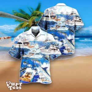 Fishing Is My Game Papa Is My Name Edition Sea View Hawaiian Shirt Best Gift Product Photo 1