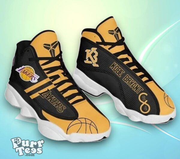 Kobe Bryant Football Los Angeles Lakers Nba Air Jordan 13 Shoes Special Gift Product Photo 1