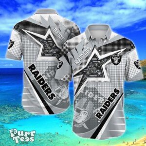 Las Vegas Raiders NFL Football Beach Shirt For This Summer Graphic Print Hawaiian Shirt Best Gift Product Photo 1