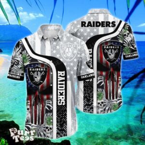 Las Vegas Raiders NFL Hawaiian Shirt Graphic Tropical Pattern 3D Printed Best Gift Product Photo 1