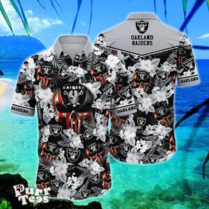 Las Vegas Raiders NFL Hawaiian Shirt Skull New Trend Summer For Your Loved Ones Product Photo 1