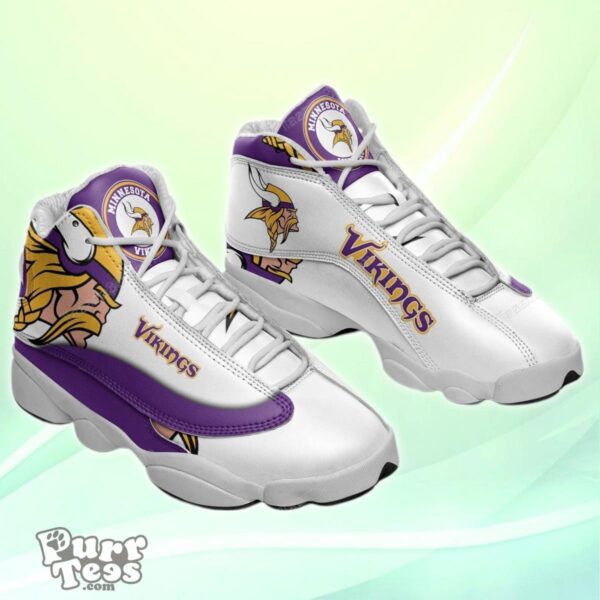 Minnesota Vikings Custom Air Jordan 13 Shoes Style Gift Product Photo 1