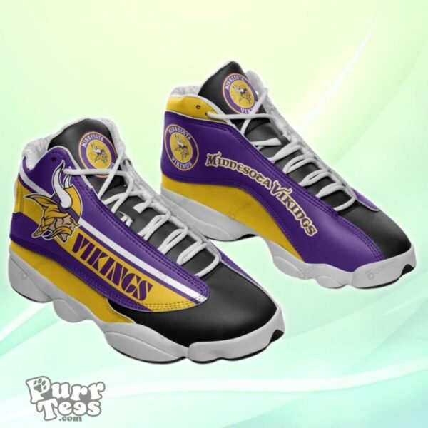 Minnesota Vikings Custom Air Jordan 13 Shoes Style Gift For Men And Women Product Photo 1