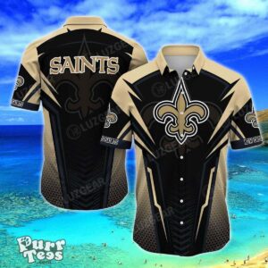 New Orleans Saints NFL Team Football Beach Shirt Summer Button Down Hawaiian Shirt Best Gift Product Photo 1