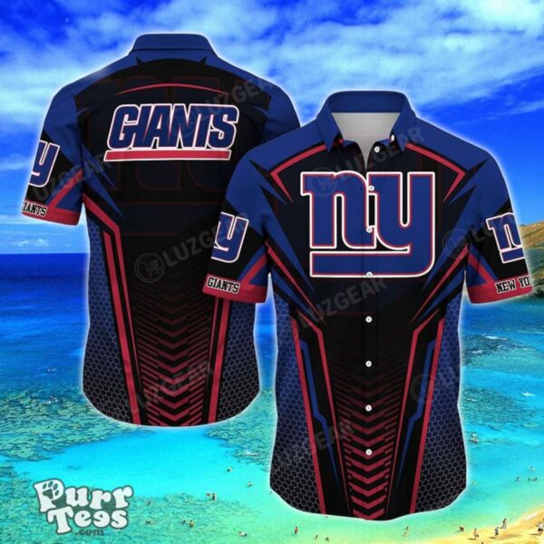 New York Giants NFL Team Football Beach Shirt Summer Button Down Hawaiian Shirt Best Gift Product Photo 1