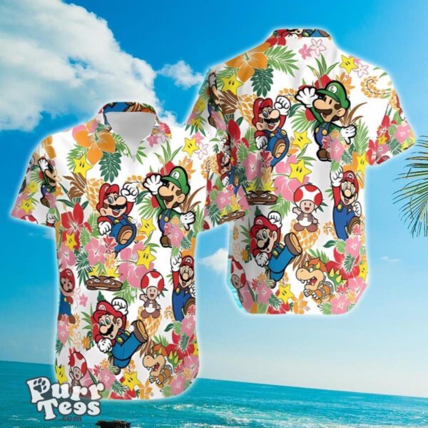 Super Mario And Friends Hawaiian Shirt Special Gift Product Photo 1