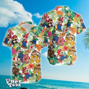 Super Mario And Luigi Beach Hawaiian Shirt Special Gift Product Photo 1