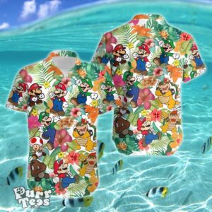 Super Mario And Luigi Beach Hawaiian Shirt Style Gift Product Photo 1