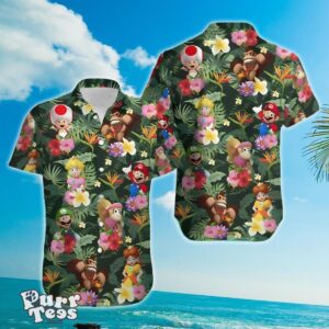 Super Mario Bros Beach Lover Aloha Hawaiian Shirt Special Gift Product Photo 1