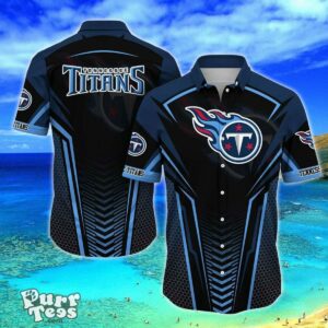 Tennessee Titans NFL Team Football Beach Shirt Summer Button Down Hawaiian Shirt Best Gift Product Photo 1