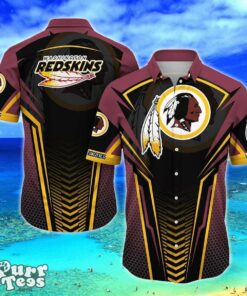 Washington Redskins NFL Team Football Beach Shirt Summer Button Down Hawaiian Shirt Best Gift Product Photo 1