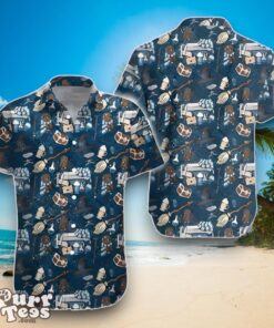 Wizard Fabric Harry Potter Blue Hawaiian Shirt Special Gift Product Photo 1