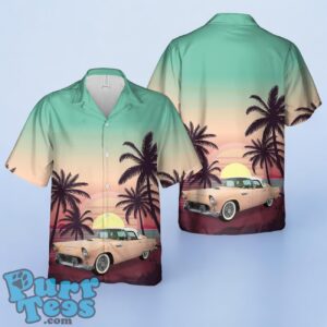 1956 Ford Thunderbird Buckskin Tan Hawaiian Shirt Product Photo 1