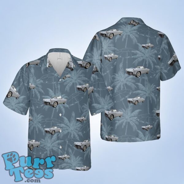 1956 Ford Thunderbird Gray Hawaiian Shirt Product Photo 1