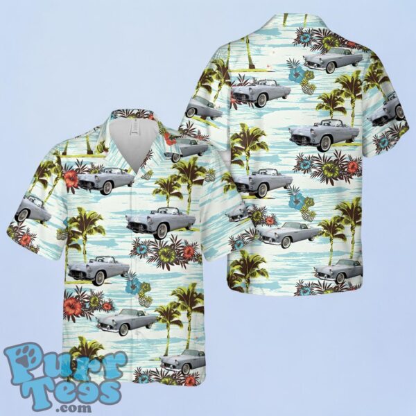 1956 Ford Thunderbird Navajo Gray Hawaiian Shirt Product Photo 1