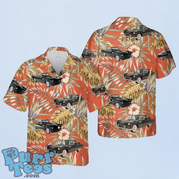 1956 Ford Thunderbird Raven Black Hawaiian Shirt Product Photo 1