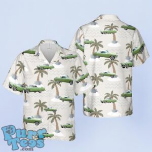 1956 Ford Thunderbird- Sage Green Hawaiian Shirt Product Photo 1