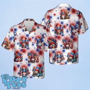 4th Of July Gnomes Hawaiian Shirt Product Photo 1