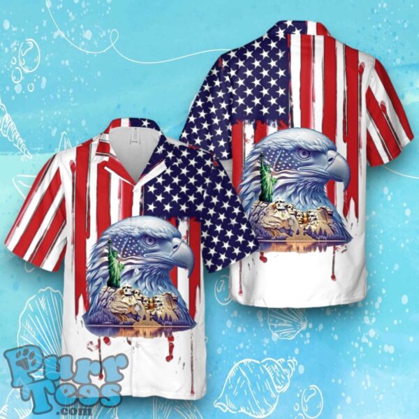 American Bald Eagle, 4th Of July Hawaiian Shirt Product Photo 1