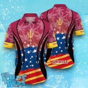 Arizona State Sun Devils NCAA2 Hawaiian Shirt Flag 3D Summer Beach For Fans Product Photo 1