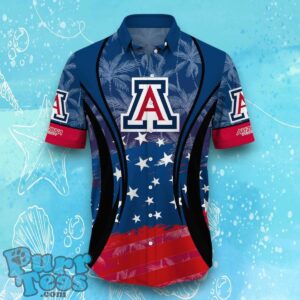 Arizona Wildcats NCAA3 Hawaiian Shirt Flag 3D Summer Beach For Fans Product Photo 2