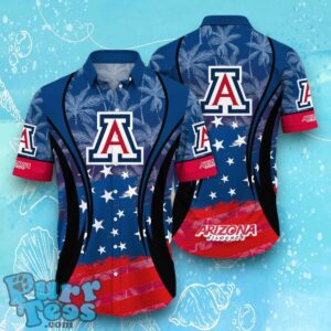 Arizona Wildcats NCAA3 Hawaiian Shirt Flag 3D Summer Beach For Fans Product Photo 1