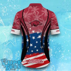 Arkansas Razorbacks NCAA2 Hawaiian Shirt Flag 3D Summer Beach For Fans Product Photo 3