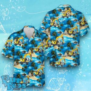 At Collections Liebherr A916 Wheeled Excavator Hawaiian Shirt Product Photo 1