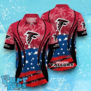 Atlanta Falcons NFL Hawaiian Shirt Flag 3D Summer Beach For Fans Product Photo 1