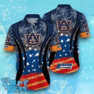 Auburn Tigers NCAA1 Hawaiian Shirt Flag 3D Summer Beach For Fans Product Photo 1