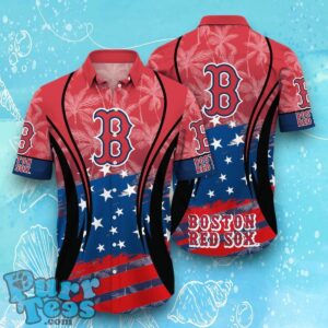 Boston Red Sox MLB Hawaiian Shirt Flag 3D Summer Beach For Fans Product Photo 1