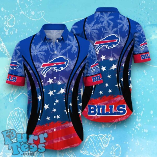 Buffalo Bills NFL Hawaiian Shirt Flag 3D Summer Beach For Fans Product Photo 1