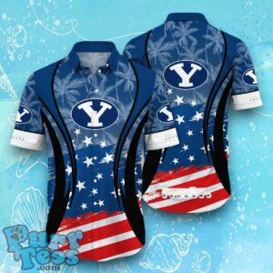 BYU Cougars NCAA3 Hawaiian Shirt Flag 3D Summer Beach For Fans Product Photo 1