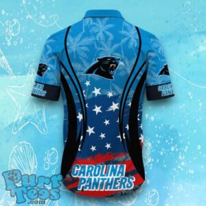 Carolina Panthers NFL Hawaiian Shirt Flag 3D Summer Beach For Fans Product Photo 3