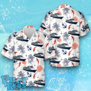 Celebrity Cruises Celebrity Eclipse Blue Color Hawaiian Shirt Product Photo 1