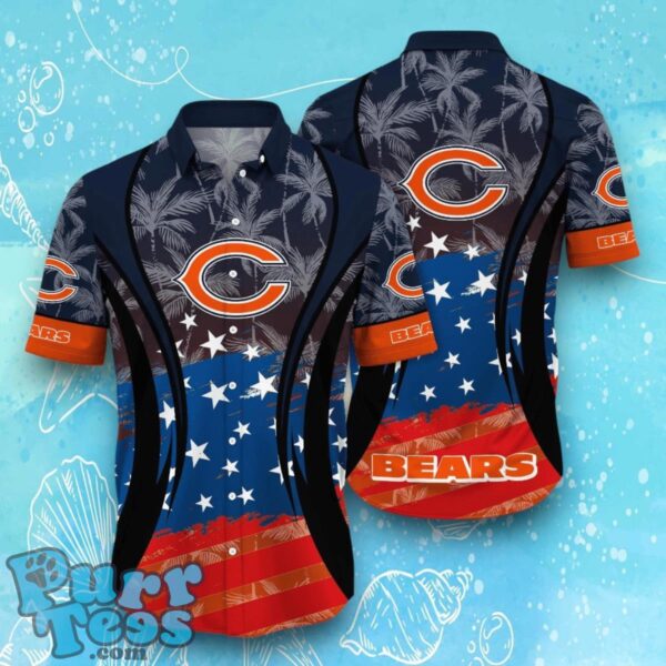 Chicago Bears NFL Hawaiian Shirt Flag 3D Summer Beach For Fans Product Photo 1