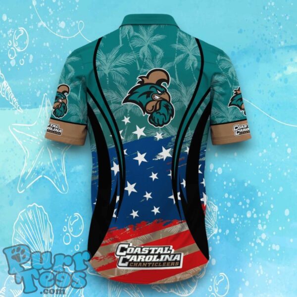 Coastal Carolina Chanticleers NCAA3 Hawaiian Shirt Flag 3D Summer Beach For Fans Product Photo 3