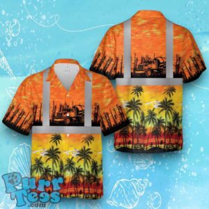 Concrete Mixer Truck Tropical Hawaiian Shirt Product Photo 1