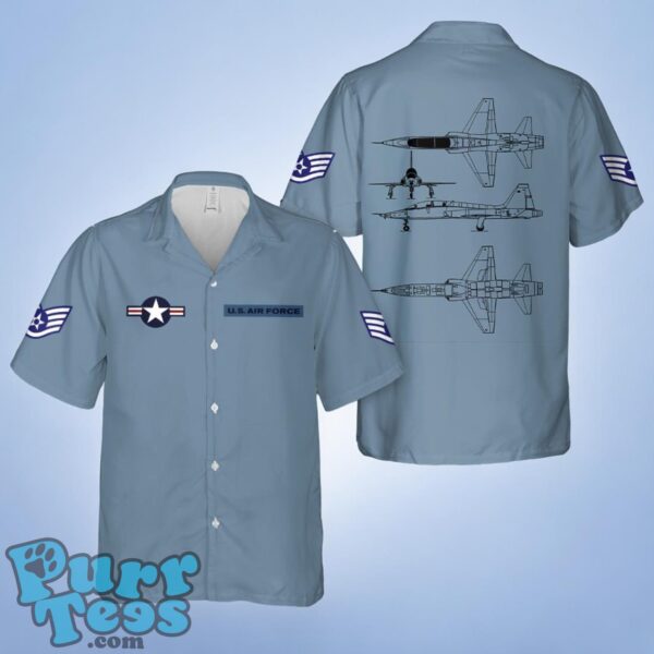 Custom Rank US Air Force Northrop T-38 Hawaiian Shirt AXCZ Product Photo 1