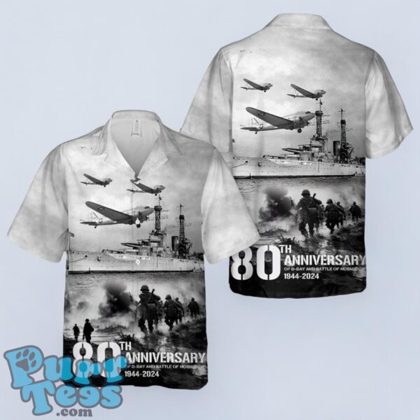 D-Day 80th Anniversary 2024 And Battle Of Normandy Hawaiian Shirt Product Photo 1