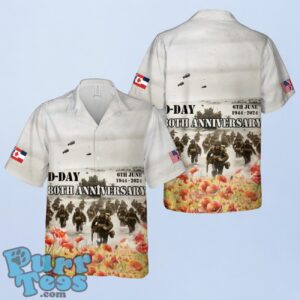 D-Day 80th Anniversary Hawaiian Shirt Product Photo 1