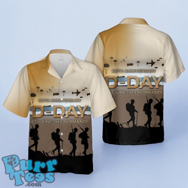 D-Day 80th Anniversary Hawaiian Shirt For Fans Product Photo 1